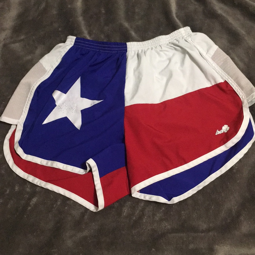 Texas flag running shorts